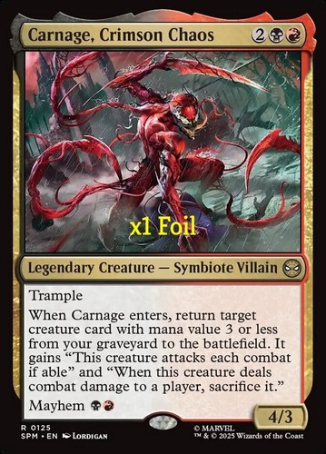 Mtg foil marvel spider - foil, marvel's